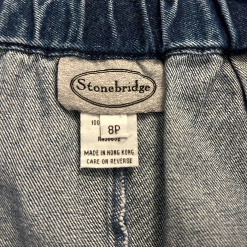 NWT Vintage Stonebridge Denim Jacket Wrap Skirt Set NOS Size 8 Petite READ - Picture 4 of 15